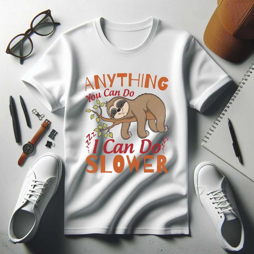 Sloth T Shirt, Soth Quote Tee, Drowsy Sloth Funny Tee Top, Sloth Crazy tshirt