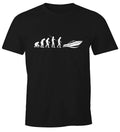 Men's T-Shirt Motor Boat Evolution Maritime Theme Fun Shirt Moonworks®