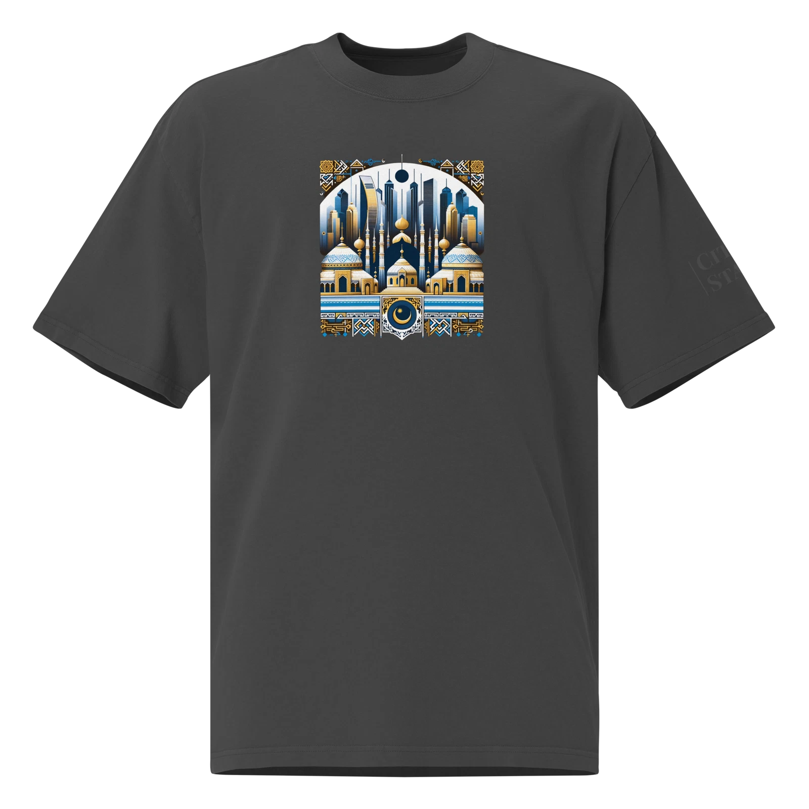 Oversized faded t-shirt (KAZAKHSTAN)