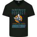 You Dont Have to Be Perfect to Be Amazing Mens V-Neck Cotton T-Shirt