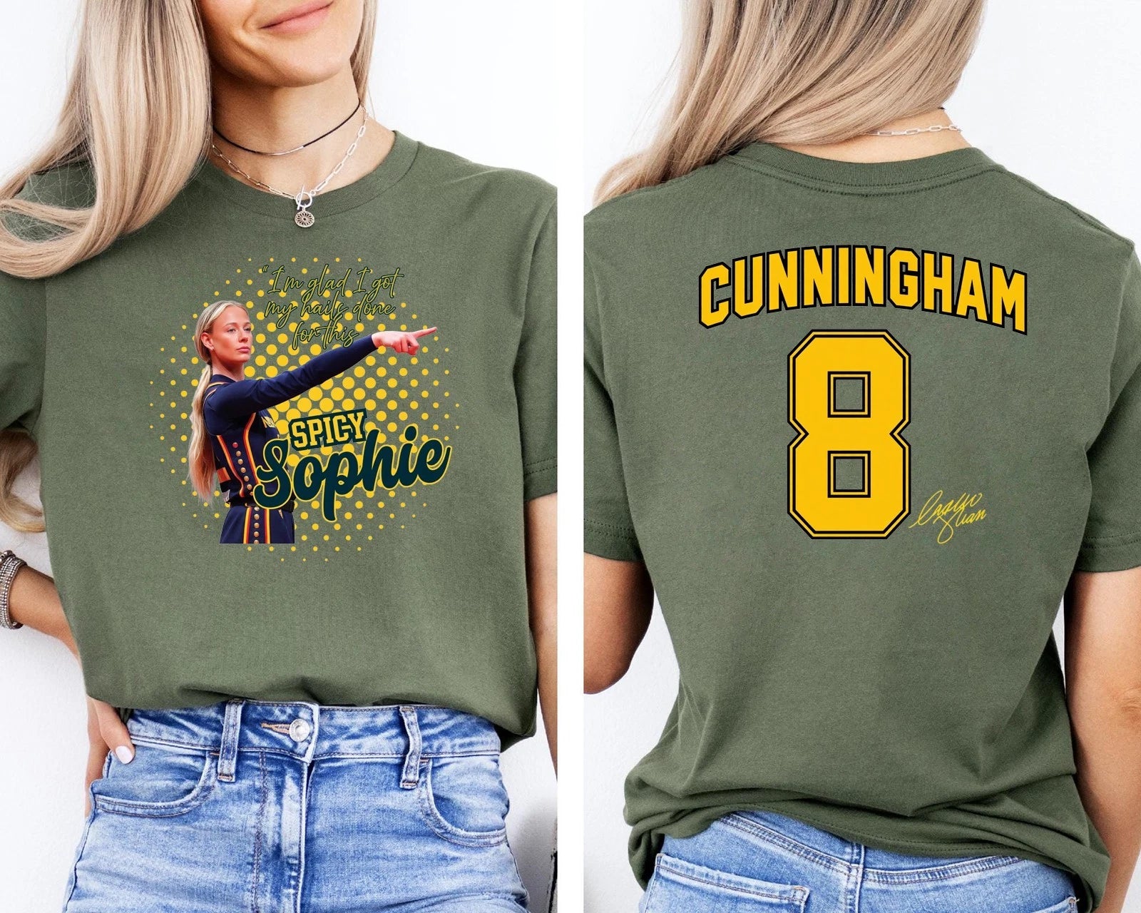 Sophie Cunningham 8 Women Basketball Point God Trendy 2 Sided T-Shirt