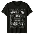 Made In 1950 Mens T Shirt 76th Birthday Gift Vintage seventy-six Year Old -a