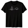 Sailboat Sunset Sailing Travel Mens T-Shirt Ocean Line Art