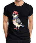 Cool Dove Sunglasses Sakura Fishing Hat Japan Streetwear Bird Men's T-Shirt
