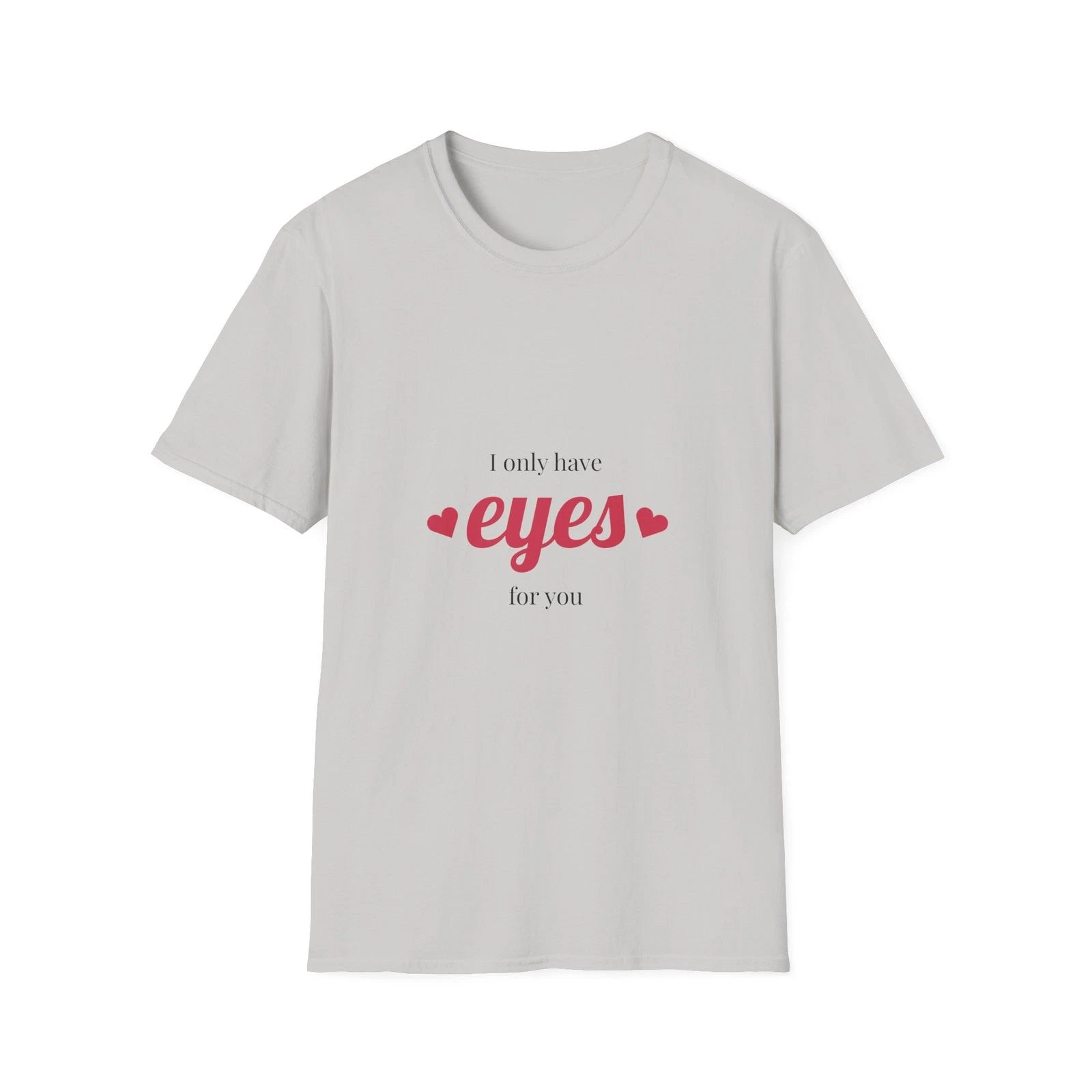Soft Breathable Cotton Tee Minimal Love Note Heart Graphic Shirt Cute Casual Top