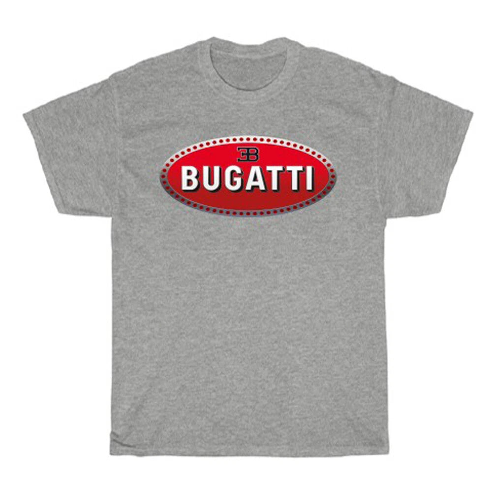 Bugatti Racing Car Men's Grey Size S to 3XL