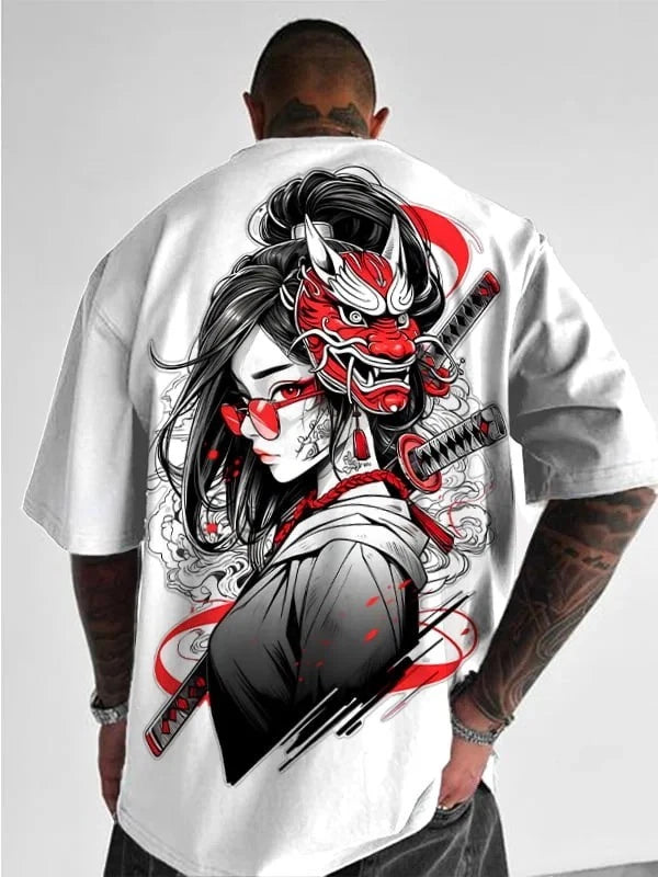 Japanese Anime 3D Print T-Shirt Men Women Hip Hop Oversized Short Sleeve Tees