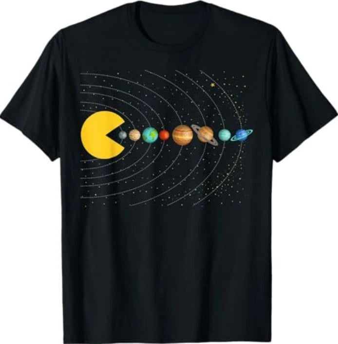 Solar System Astronomy Space Video Games Funny Gifts Graphic T-Shirt