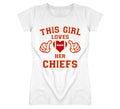 This Girl Loves Her Kansas City Chiefs Football T Shirt
