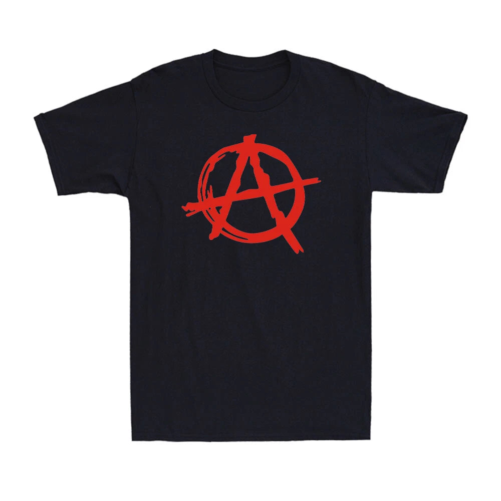 Anarchy Symbol Punk Rock T-Shirt Evil Anarchist War Rocker Men's T-Shirt