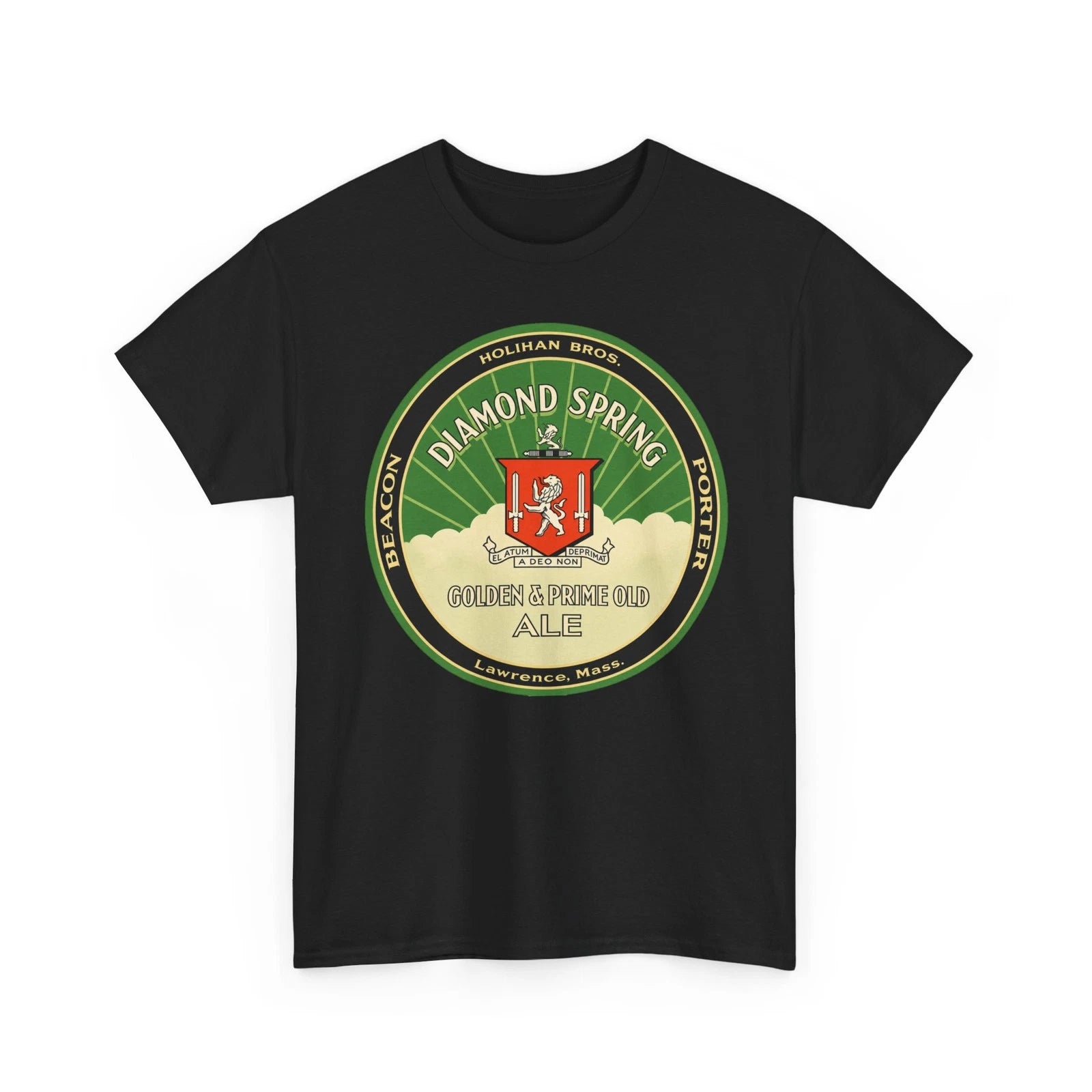 Diamond Spring Golden Prime Old Ale Holihan Bros Lawrence MA Retro Beer T-Shirt