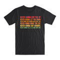 Rick Roll T-Shirt 100% Cotton Premium T-shirt Never Gonna Give You Up Funny Tee