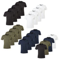 s.Oliver Men's T-Shirt, 4 Pack - Basic, Crew Neck, Cotton, Solid