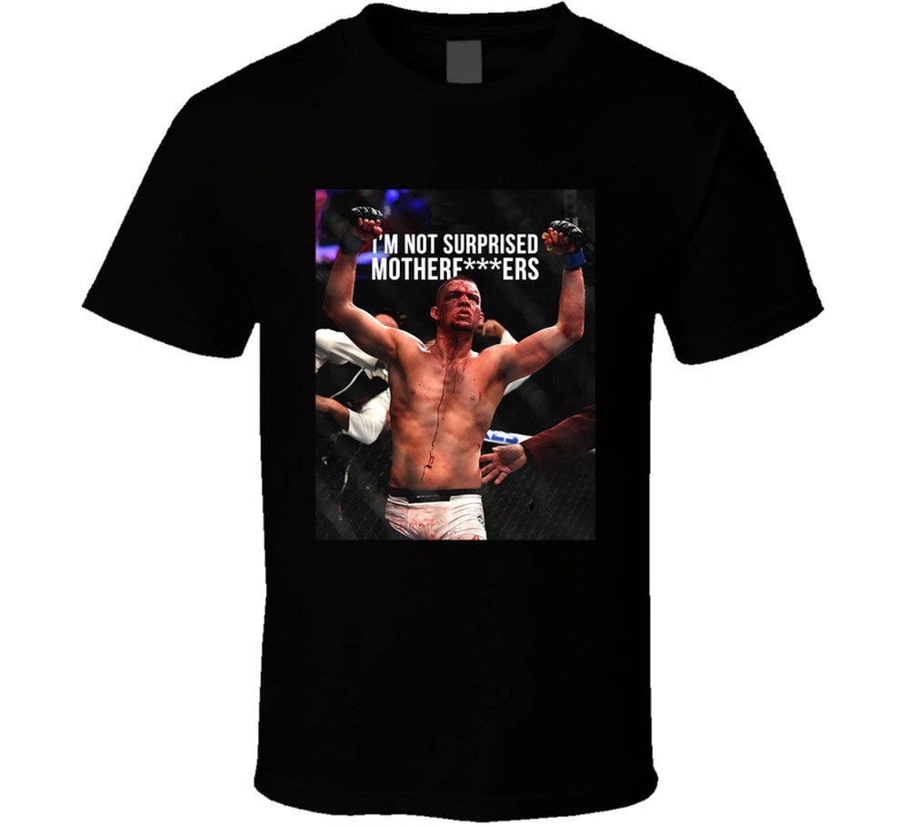 Nate Diaz I'm Not Surprised Motherfxxxers Mma Fan T Shirt