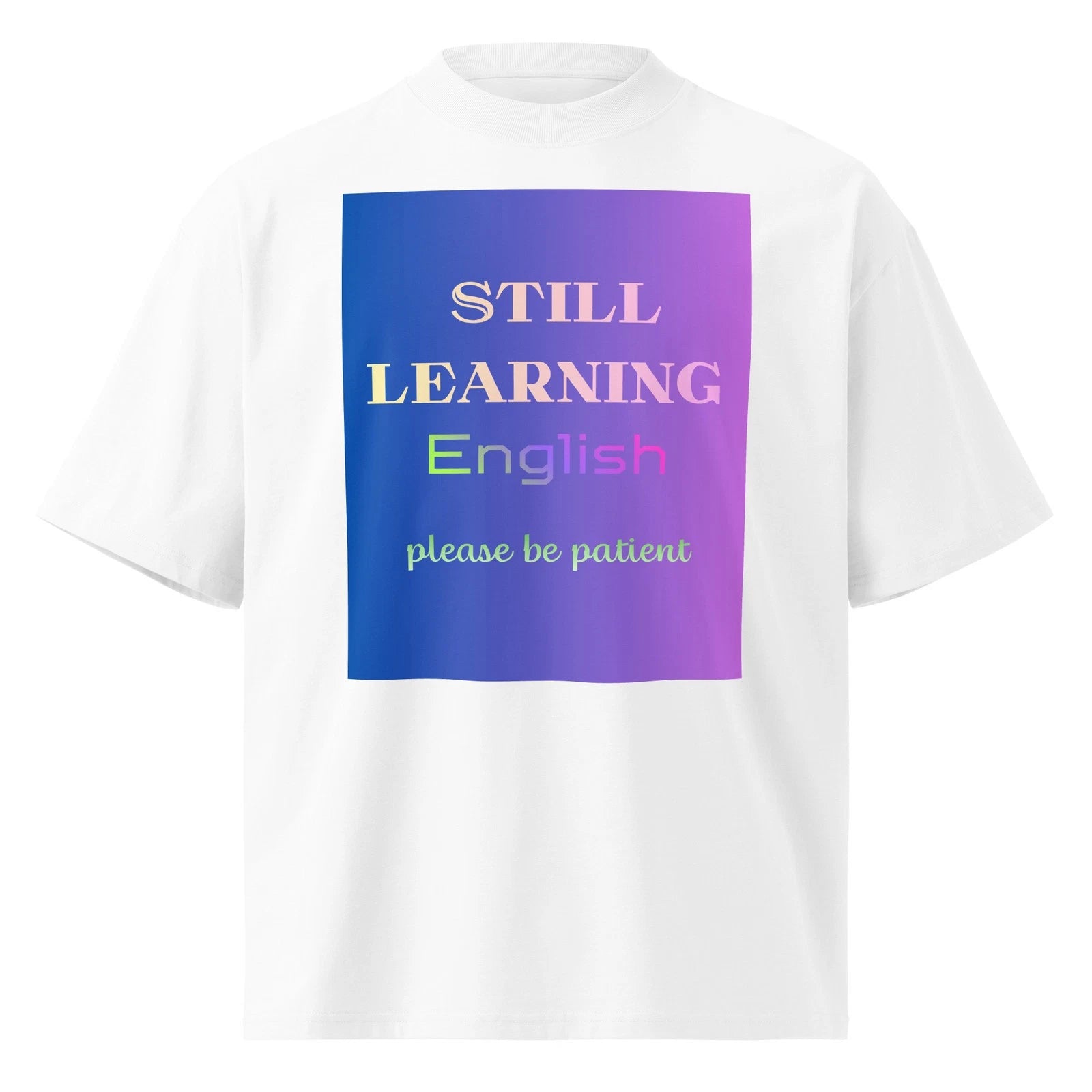 Printful Unisex organic oversized high neck t-shirt