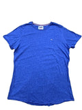 Tommy Jeans Men's L Jersey Slim Fit Logo T-Shirt in Blue