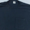 Vintage Blank Black Fruit of the Loom Pocket Shirt Mens Large Tee Golden Blend