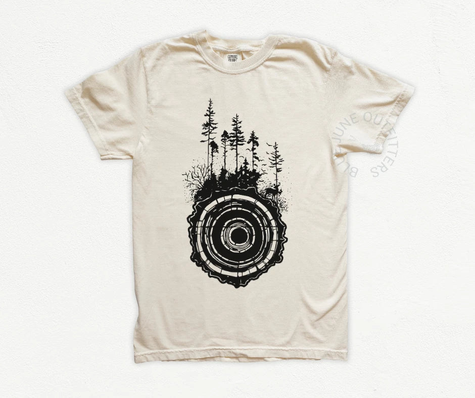 FOREST AND WOOD RINGS | COMFORT COLORS® NATURE LOVER TEE