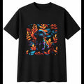Colourful Puppy in Nature Dog Cute Mens T-Shirt Black 100% Cotton Tee Kawaii