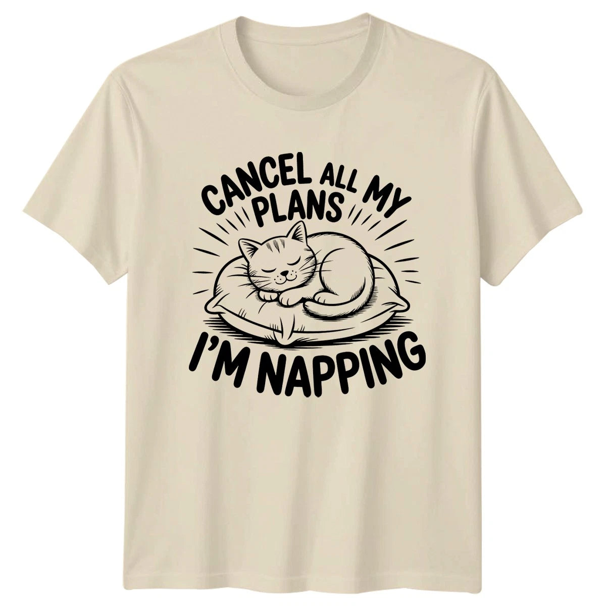 Cancel All My Plans Im Napping T-Shirt Cat Nap Gift For Him And Her