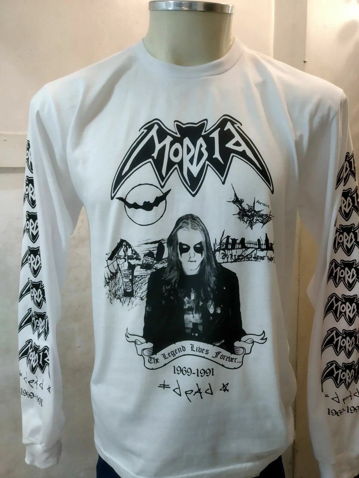 MORBID The Legend Lives T-Shirt Mayhem BATHORY Darkthrone Sarcofago DEAD Samael