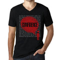 Men's Graphic T-Shirt V Neck Thoughts Confidence Eco-Friendly Limited Edition