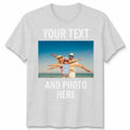 Personalised Unisex T Shirt Custom Print Your Own Photo Design And Text