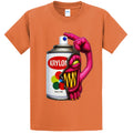 NEW Art Society GRAFFITI MONSTER ORANGE Tee Shirt SMALL-4XLARGE MADE IN USA