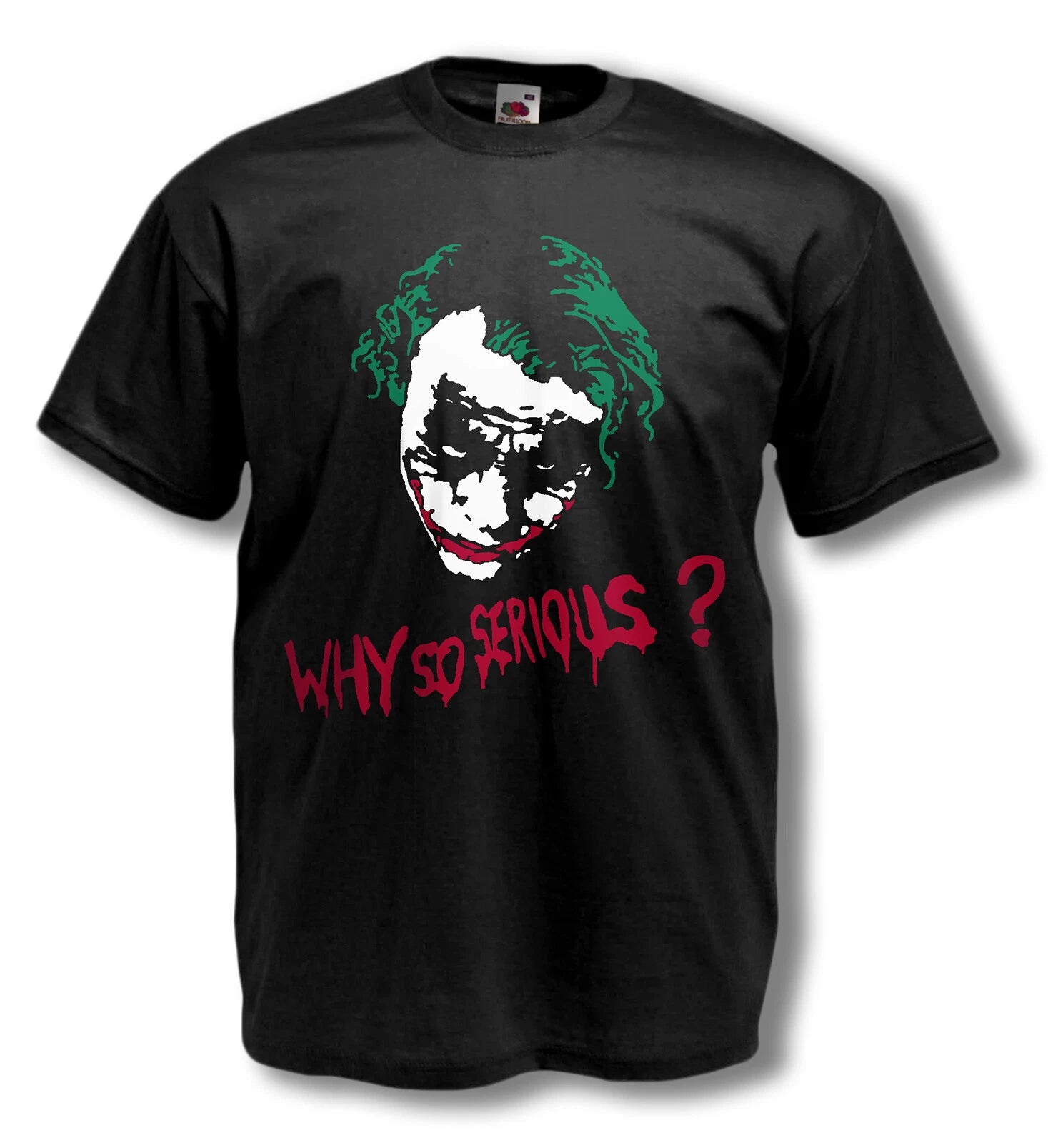 Exclusive Joker Graphic Tee - Three colour Flock - Unleash Chaos in Style!