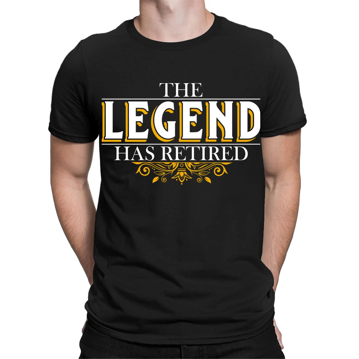The Legend Has Retired Funny Retirement Humor Novelty Mens T-Shirts Top #TA-89