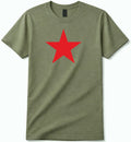 Red Star Graphic T Shirt Unisex Cotton Casual Streetwear Tee