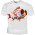 Cool Glasses Fish Women Men Casual 3D Print T-Shirt Short Sleeve Tops Tee