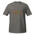LOVE Hand Drawn Doodle Graphic T-Shirt Trendy Unisex Tee