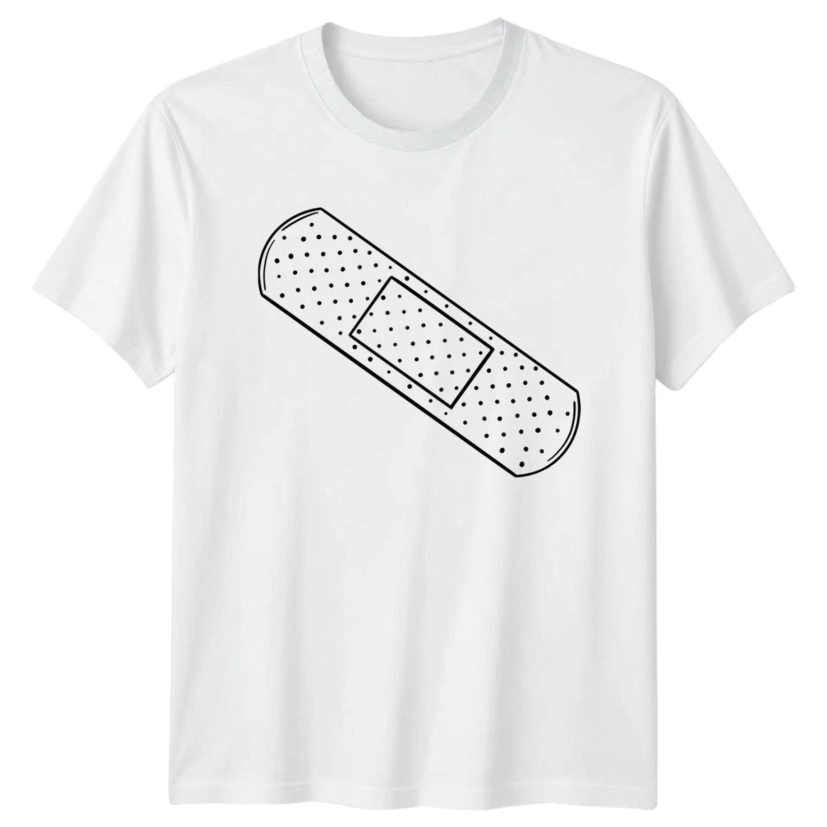 Simple Line Art Bandage First Aid T-Shirt Healthcare Medical Birthday Gift
