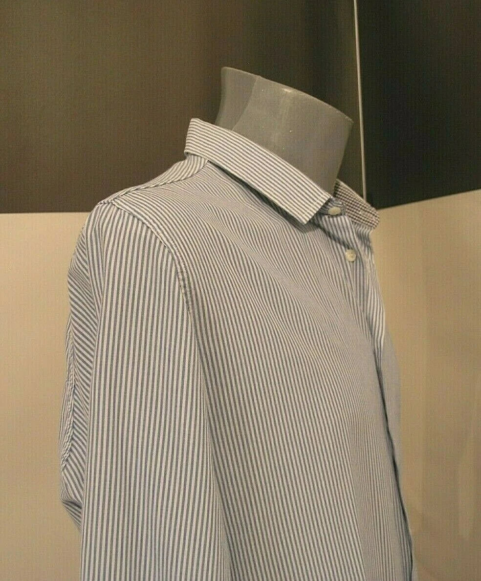 The End Florence "Trendy" Men Shirt Mod. Seul 100% Cotton Vichy Insert XL Slim
