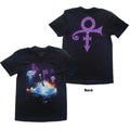 Prince Unisex T-Shirt Lotus Flower (Back Print) Black (M)