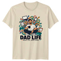Dad Life Messy Life Happy Mens T-Shirt Modern Dad Fatherhood Fathers Day Gift