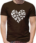 Love Heart Dogs - Mens T-Shirt - Dog Pet Pets Cute Breed Labrador Puppy