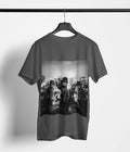 City Night Cats T-Shirt | Noir Urban Cat Crew, Streetlight Silhouette