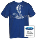 1-MENS WEAR-COBRA SNAKE FORD LOGO HOT ROD CAR SHOW GEAR GRAPHIC PRINTED T-SHIRT