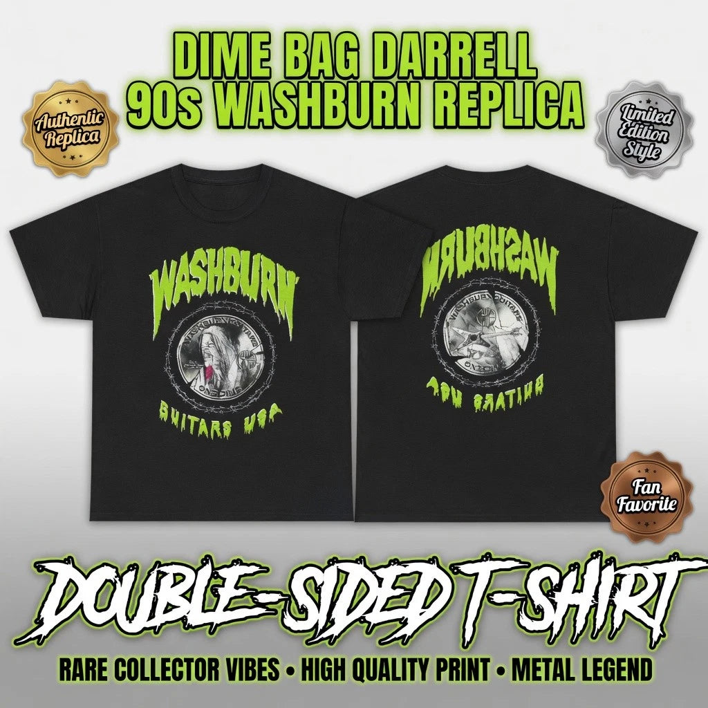 Dimebag Darrell Washburn Guitars 90s Vintage Double Sided Replica SHIPS FROM USA