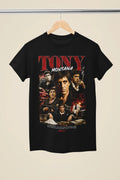 Inspired by Tony Montana Black Unisex T-Shirt (MO 10)