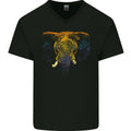 A Colourful Elephant Mens V-Neck Cotton T-Shirt