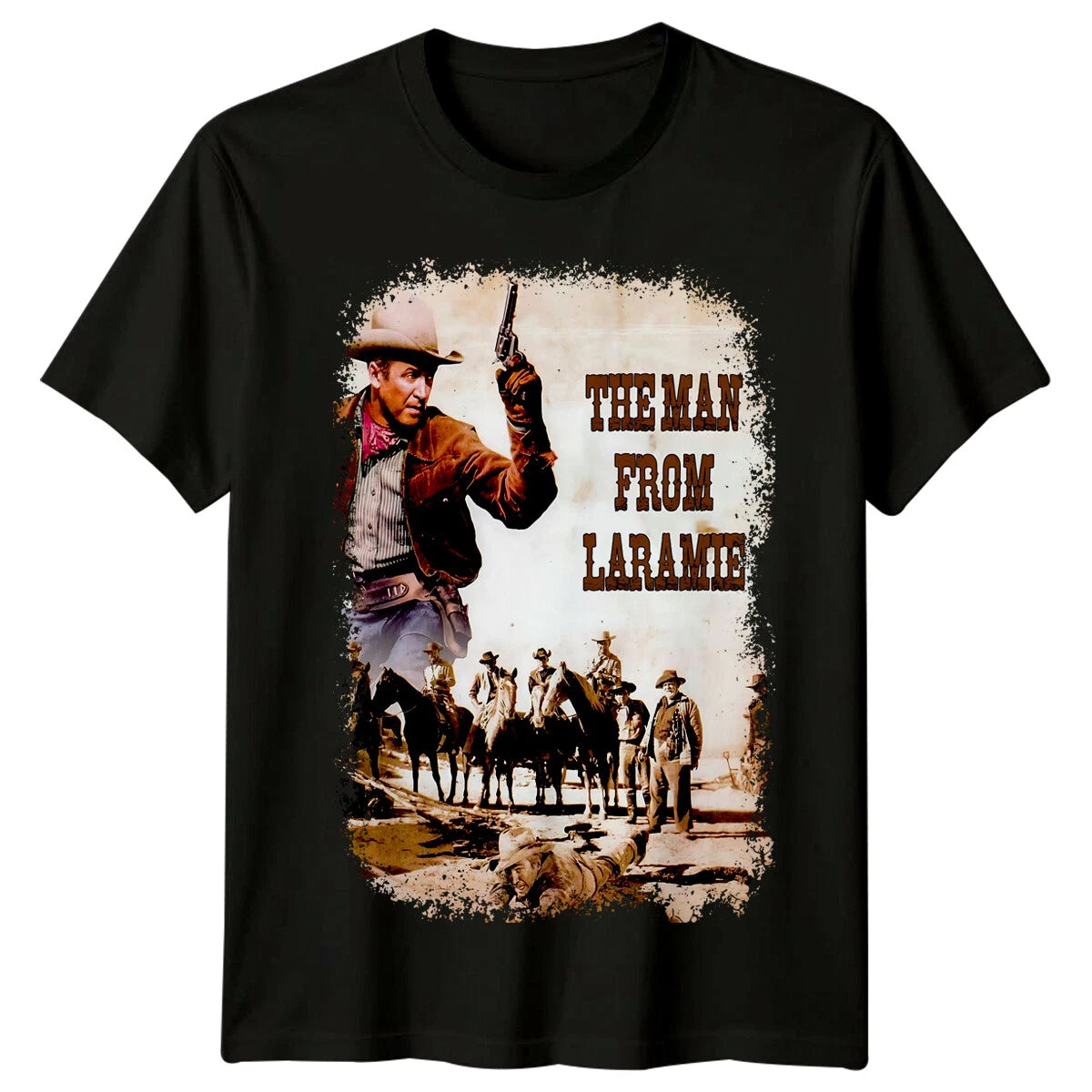 The Man from Laramie (1955) Movie Poster Inspired T-Shirt Retro 80s Tee