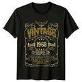 Vintage 1968 Mens T Shirt 58th Birthday Gift Aged To Perfection