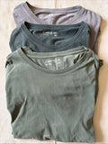 American Giant Huckberry Shirt Lot Of 3 USA Made Short Sleeve Crew 2XL