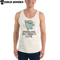 Spiraling But Make It Cute Tank Top | Funny Wholesome Mental Health Design