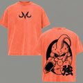 Majin Buu Acid Washed T-Shirt Anime Graphic Tee Men's Clothing Top Gift For Him
