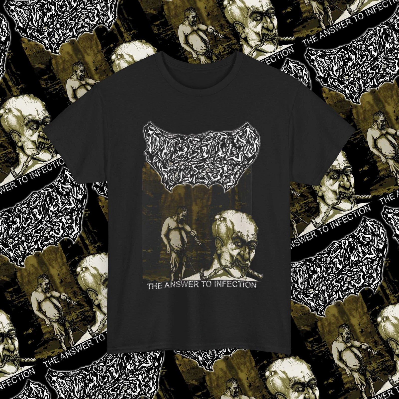 Digested Flesh “The Answer to Infection” Brutal Death Metal Band T-Shirt