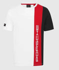 Porsche Motorsport Men's Stripe T-Shirt  White  DDP  (NO US CUSTOMS FEE)